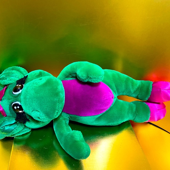 BARNEY VTG 1992 THE PURPLE DINOSAUR’S FRIEND BABY BOP PLUSH LYONS GROUP 16” - Picture 10 of 14